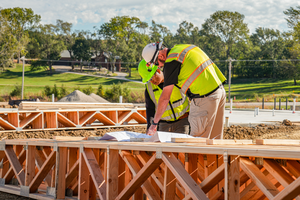Trade partner on multi-family jobsite